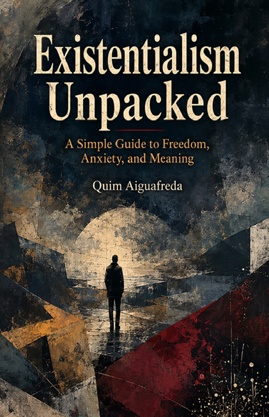 Cover of Existentialism Unpacked: A Simple Guide to Freedom, Anxiety, and Meaning